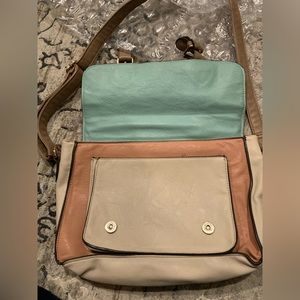 Pastel Color block shoulder bag